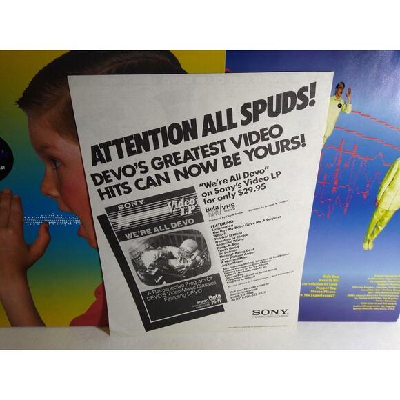 Devo Shout Vinyl LP Record Album New Wave Synth-Pop Promo 1984 With Merch Insert - Picture 5 of 8